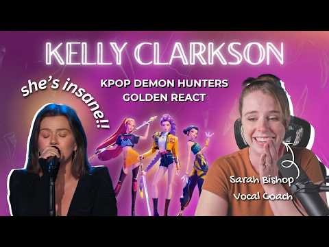 Are you KIDDING ME?! Vocal Coach Blind Reacts to KELLY CLARKSON singing Golden Kpop Demon Hunters