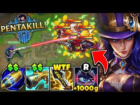 This Caitlyn gold hack gets you FULL BUILD in 20 minutes... (THIS IS NOT FAIR)