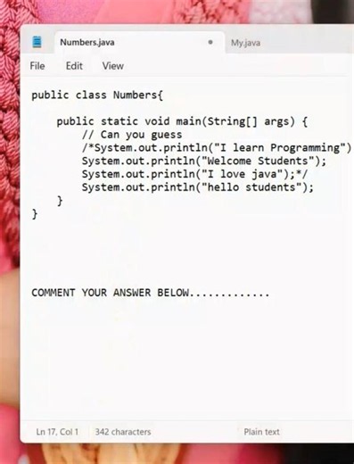 Java Coding Challenge | Can You Guess the Output? | #java #challenge #guess #programming #beginners
