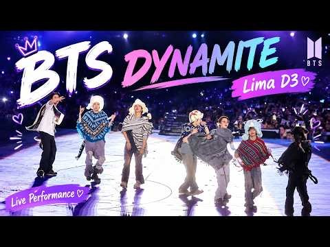 BTS Performs “Dynamite” Live in Lima D3 💜🔥 | Unforgettable Concert Performance!