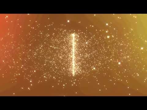 Flow of Luminous Particles in Rotating Space - Relaxing, Meditation, Background, TV, Silence
