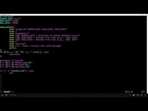 Lab 11 Shell Script Parameters and Arguments, Typing
