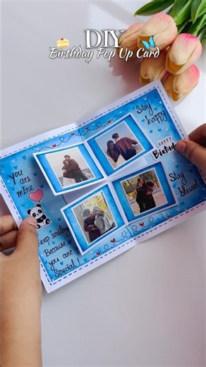 DIY Birthday 🍰 Pop Up Card | Birthday Card Making Ideas ❤️ #diy #birthdaycard #birthdaycardideas