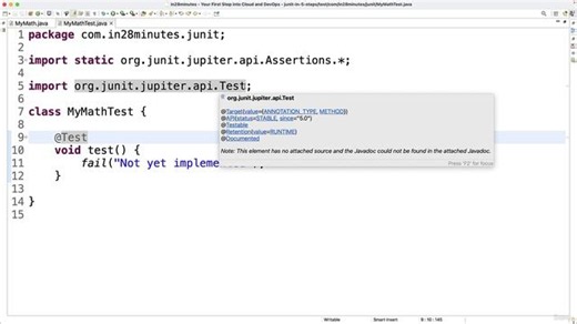 S4.E48 - Step 02 - Your First JUnit Project and Green Bar