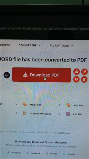 How to Convert Word to PDF for FREE | iLovePDF Tutorial 📄 #convertpdf #ilovepdf #pdf #pdfelement