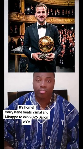 It's home! Harry Kane beats Yamal and Mbappe to win 2026 Ballon d'Or
