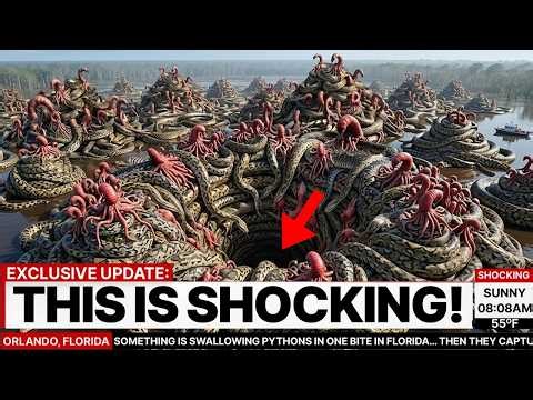 Something Is Swallowing Pythons Whole in Florida… What They Caught on Camera Is Insane