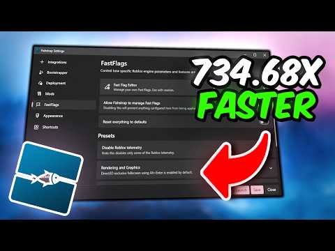 How to Use Fishstrap for Roblox FPS BOOST & LOW PING + BEST Fast Flags Settings!