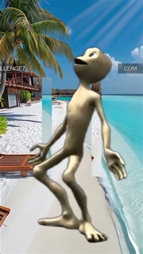 ‪@challenge7777.com-as‬ Green Alien Dance Challenge 👽 Dame Tu Cosita #Shorts