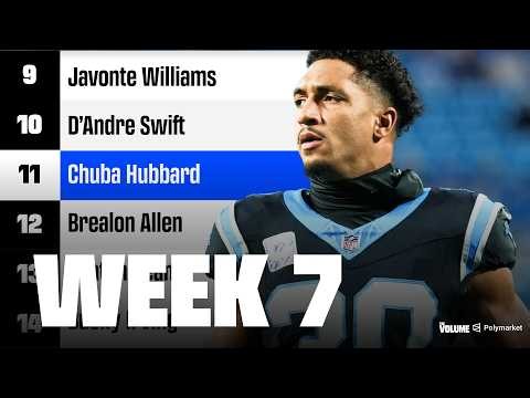 Fantasy Football Week 7 Rankings & Tiers | RB Studs, Busts & Sleepers (2026)