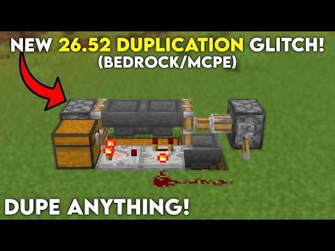 NEW EASY DUPLICATION GLITCH Minecraft Bedrock 26.5 !