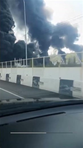 Ukrainian drone attack hits Russia’s Tuapse port | AJ #shorts