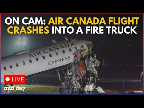 LIVE BREAKING: Air Canada Jet Collides with Fire Engine at LaGuardia; Two Pilots DEAD