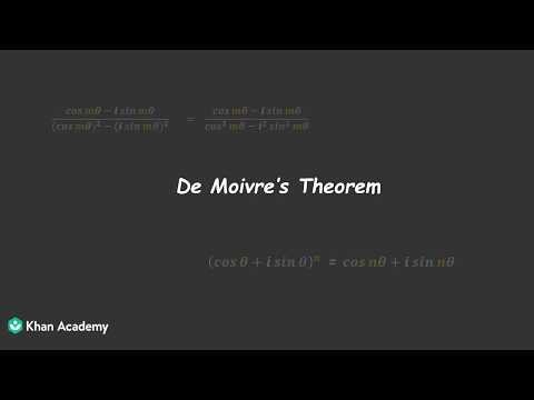 De Moivre's Theorem for Integral Index | De Moivre's Theorem | TG Grade 12 | Math | Khan Academy