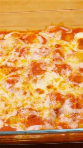 Ñoquis con tomate y mozzarella: ¡mira ese gratinado!