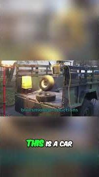 Car Tire Explodes at 170 PSI! See the Shocking Power. #shorts