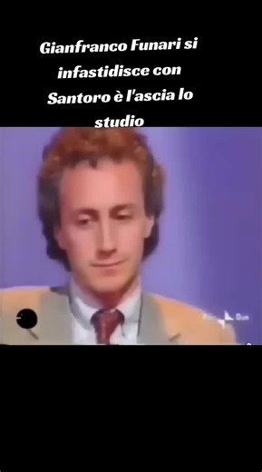 Gianfranco Funari si infastidisce con Michele Santoro: estratto del confronto