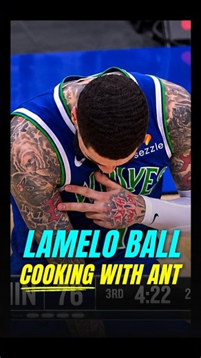LaMelo is VIBING with Ant on his team😭