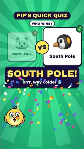 North Pole vs South Pole: Which Is Colder? 🥶 #shorts