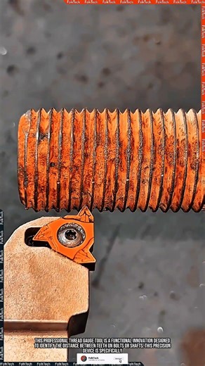 Thread Gauge Tool: Checking Screw Pitch With Steady Smooth Precise #tool #tools #innovation