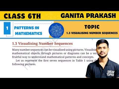 Class 6 Maths Chapter 1 Ganita Prakash l Pattern in Mathematics l Ex 1.3 Visualising number sequence