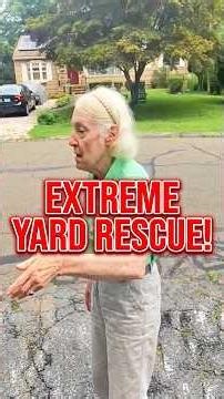 Free Lawn Care Mowing Thorny Overgrown Weeds & Deep Sidewalk Edging Cleanup #freelawncare