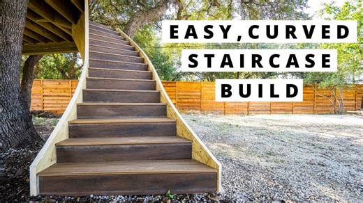 How to build curved stairs (simple method)