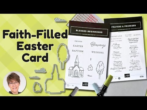 How to Make a Picturesque Easter Card with a Scripture Sentiment Inside