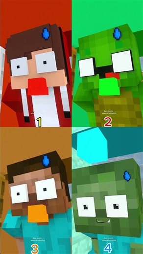 Zombie , JJ, Mikey and Herobrine transform into Michael Jackson 🕺✨ #minecraftanimation