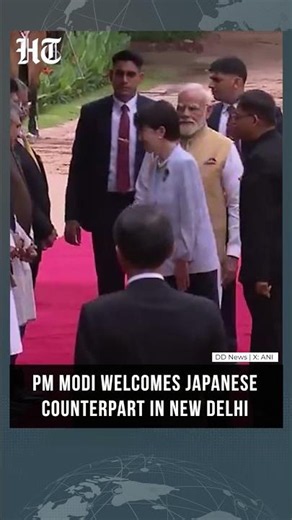 PM Modi Welcomes Japanese PM Sanae Takaichi with Ceremonial Reception in New Delhi | #shorts