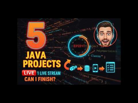 Can I Build 5 Java OOP Projects in One Live Stream?