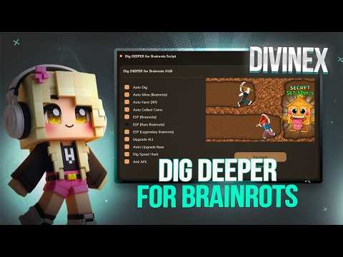 Dig Deeper For Brainrots Script - Auto Farm, Auto Celestial & Inf Brainrot Roblox | ios/android/pc