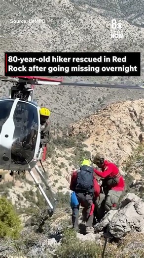 Missing 80-year-old Hiker Found In Red Rock #news #vegas #climbing