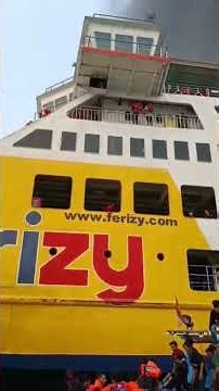 Evacuation Process of the KMP Batumandi Ferry After Catching Fire in the Sunda Strait