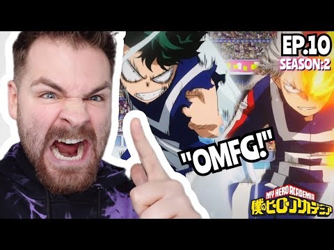 DEKU VS. TODOROKI!!! | MY HERO ACADEMIA - EPISODE 10 | SEASON 2 | FIRST TIME REACTION