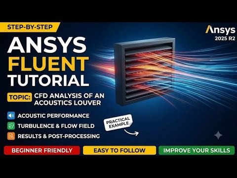 ANSYS FLUENT TUTORIAL : CFD Analysis of An Acoustics Louver | Turbulence and Acoustic Performance