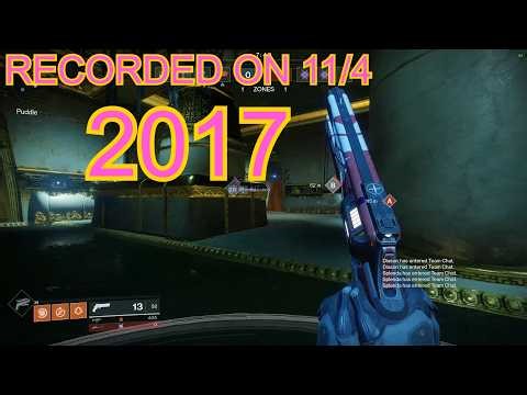 The earliest recoded D2 crucible match on my computer, 11/4/2017