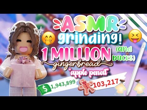 ASMR *apple pencil* GRINDING gingerbread + bucks! 🤭✨
