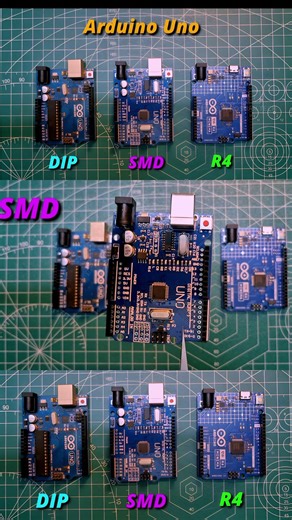 Arduino Uno SMD | Types of Arduino Uno | DIP vs SMD vs R4 | #iotprojects #arduinouno #arduino #iot