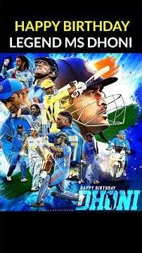 Happy Birthday Legend MS Dhoni #cricket #shorts #viral #cricketshorts #trending #dhoni #msdhoni