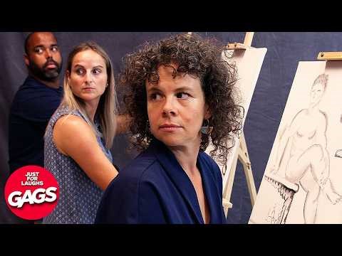 Judgemental Art Students Pranks 🎨 | Just For Laughs Gags