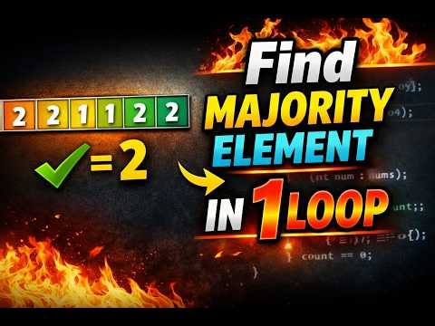 LeetCode 169 Majority Element | Boyer Moore Voting Algorithm | Easy DSA Explanation