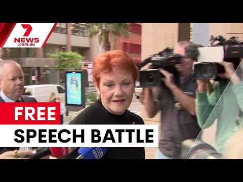 Hanson takes free speech fight to High Court | 7NEWS