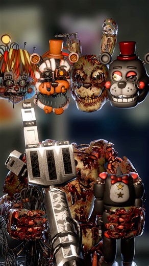 FNaF Scrap Animatronics Head Puzzle Challenge