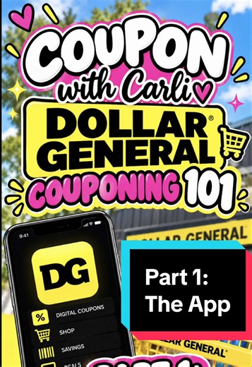 🎉 Dollar General Couponing for Beginners: Part 1! I’ve been wanting to put together a series to help those of you who are new to couponing at Dollar General or just need a little refresher! In Part 1, we’re starting with the basics of the Dollar General app! I’ll walk you through what you need to know to get started and become more comfortable navigating it. Stay tuned for Part 2, where we’ll dive into COUPONS! We’ll cover the different types of coupons, how they work, and the basics you need t