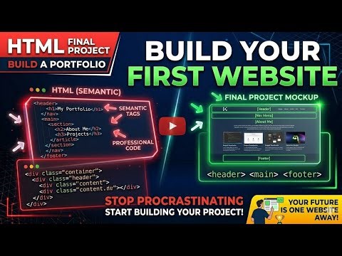 Build Your First Website | Learn HTML From Scratch | ‪@webdesign12_04‬