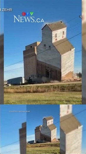 Grain elevator demolition leads to power outage