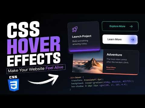 CSS Hover Effects That Make Your Website Feel Alive #css #webdevelopment #coding #programming #easy