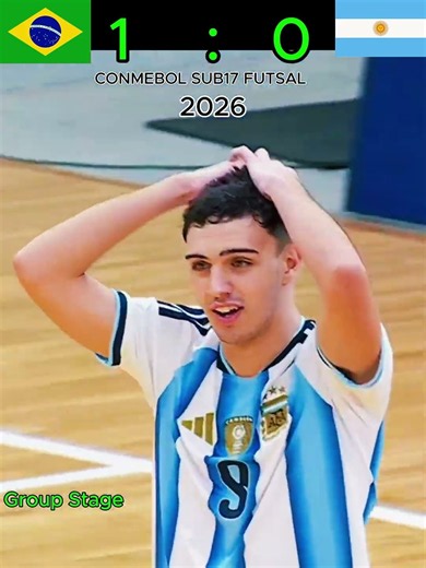 Argentina 🇦🇷 vs Brazil 🇧🇷 | Group Stage | CONMEBOL Sub-17 Futsal 2026 🔥⚽ | Futsal Shorts
