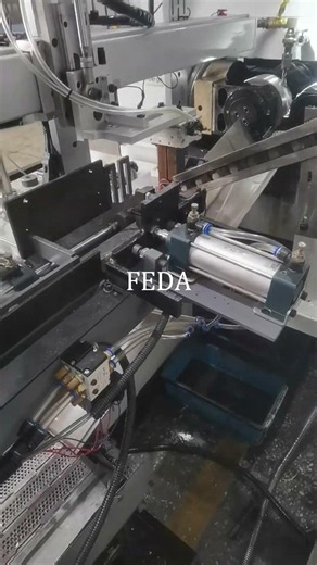 FEDA Thread Rolling Machine equipped with auto-feeding system #threads #manufacturing #engineering